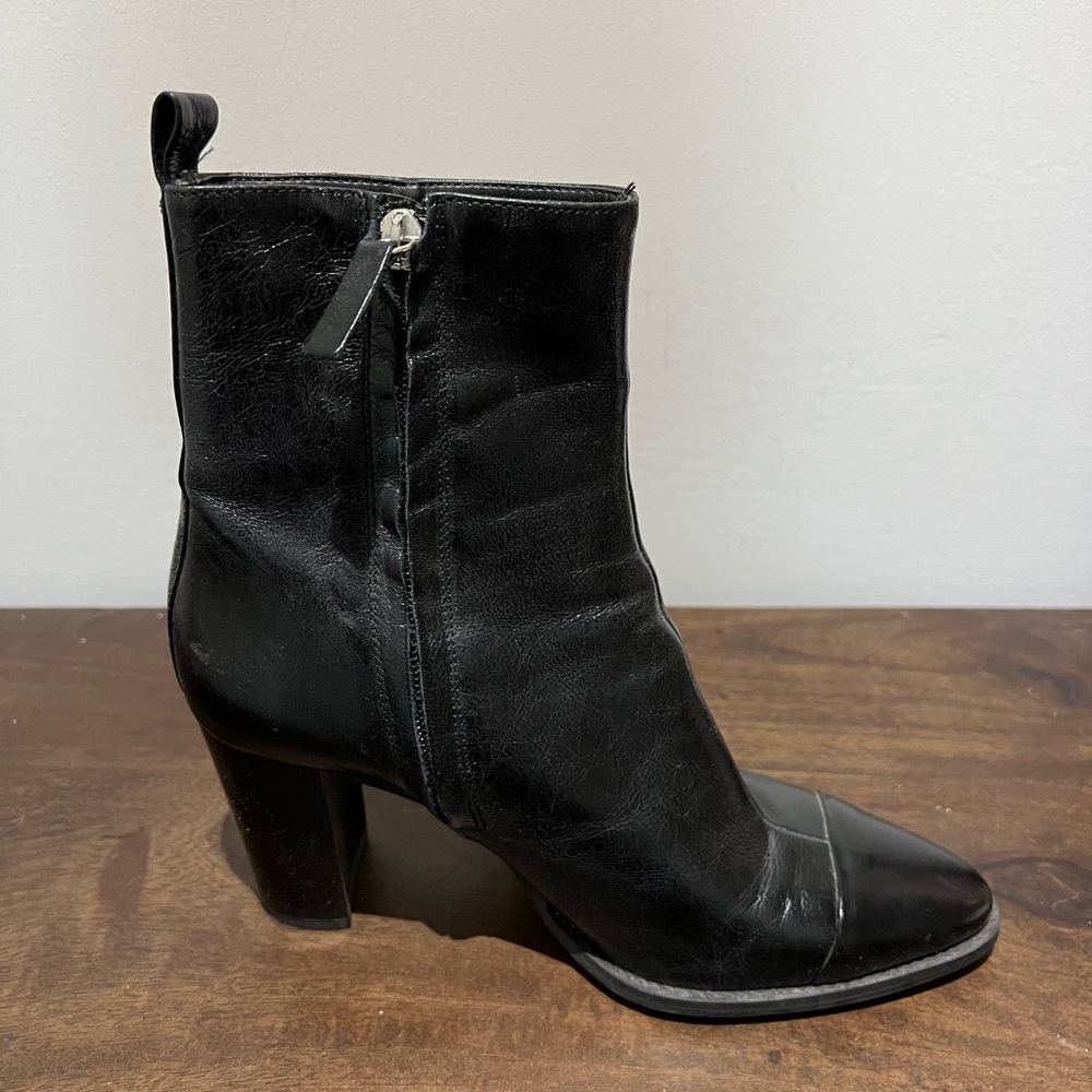 Zara Genuine Leather Knee Boots